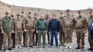The Chairman of the Investigative Committee Artur Poghosyan with RA Minister of Defense Suren Papikyan Visited Southeastern Border Zone of the Republic